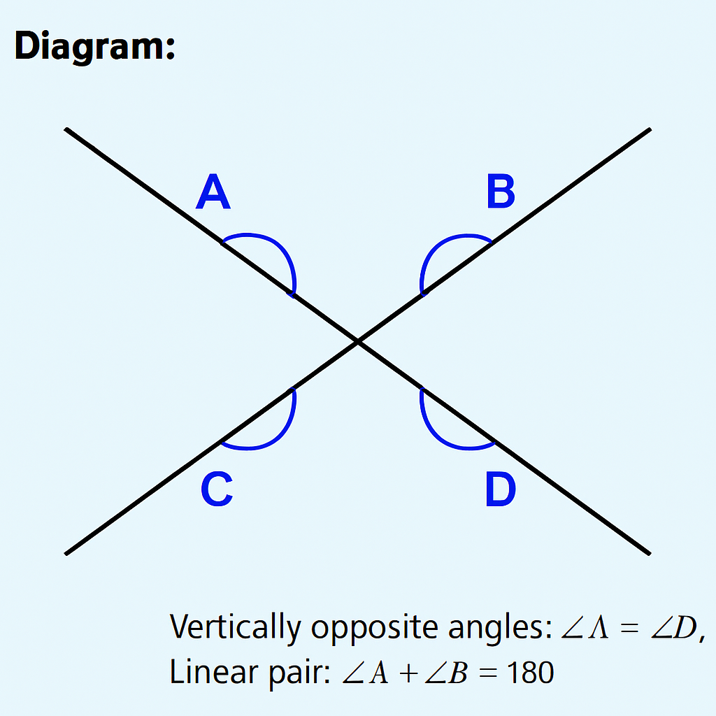 Lines and Angles Diagram